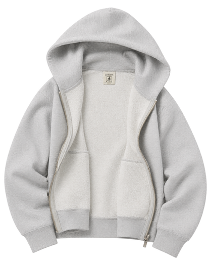 Run Club Zip Hoodie - Heather Gray/Black