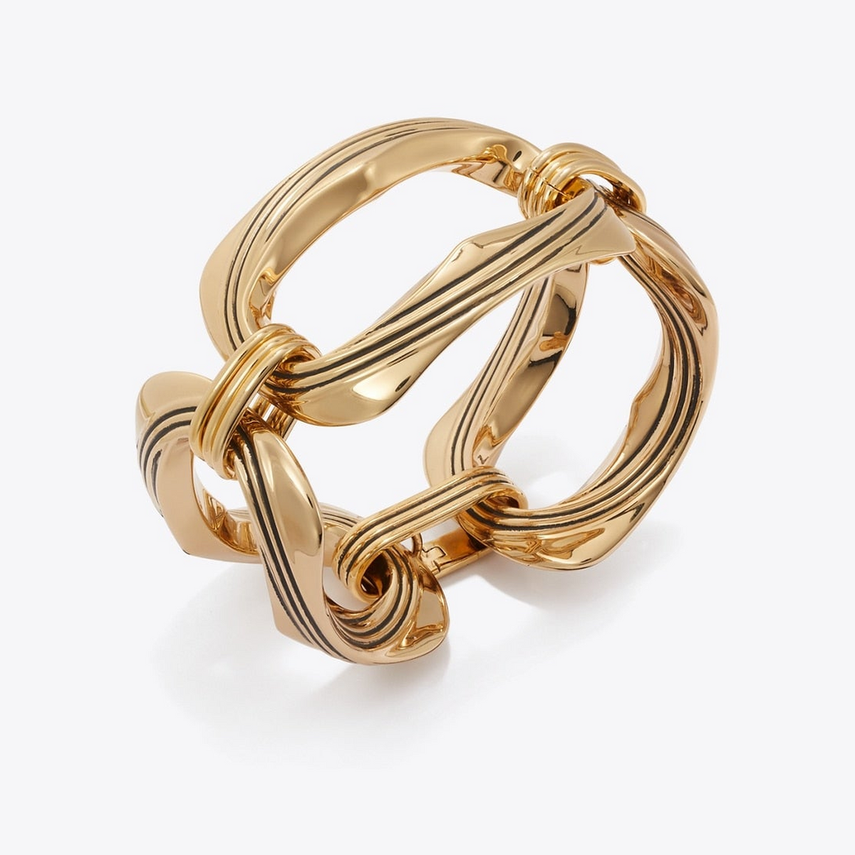 Runway Carved Metal Bracelet