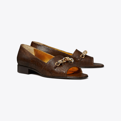 Runway Chain Peep-Toe