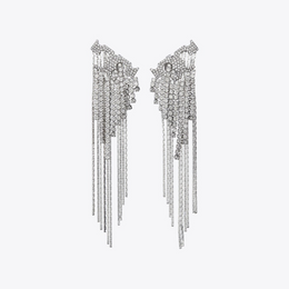 Runway Pavé Serif T Earrings