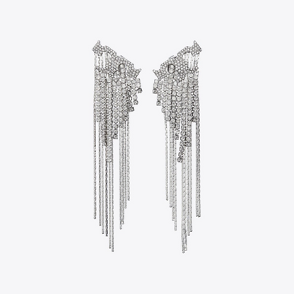 Runway Pavé Serif T Earrings