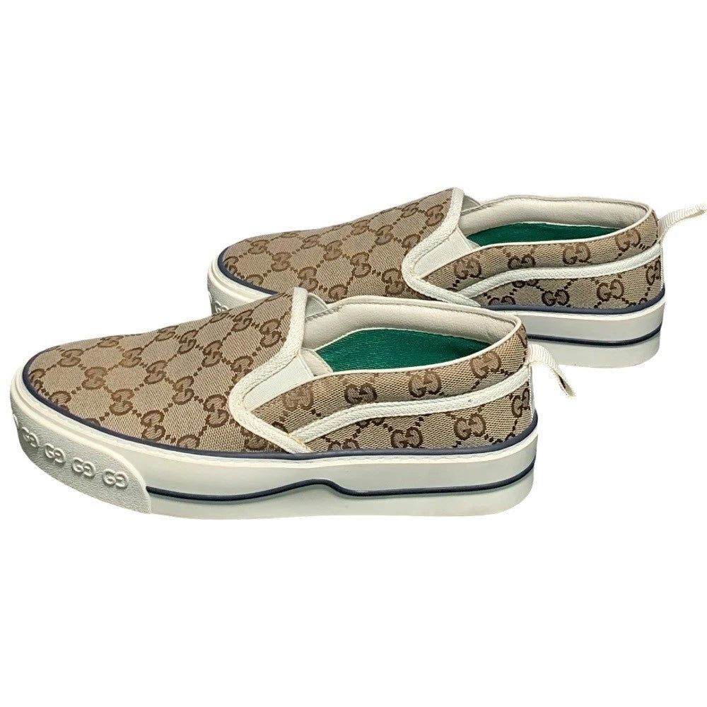 Gucci Women's GG Tennis 1977 Slip-On Sneaker – Beige & Ebony