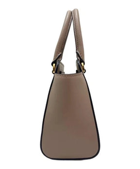 Prada Galleria Mini Saffiano Tote in Taupe