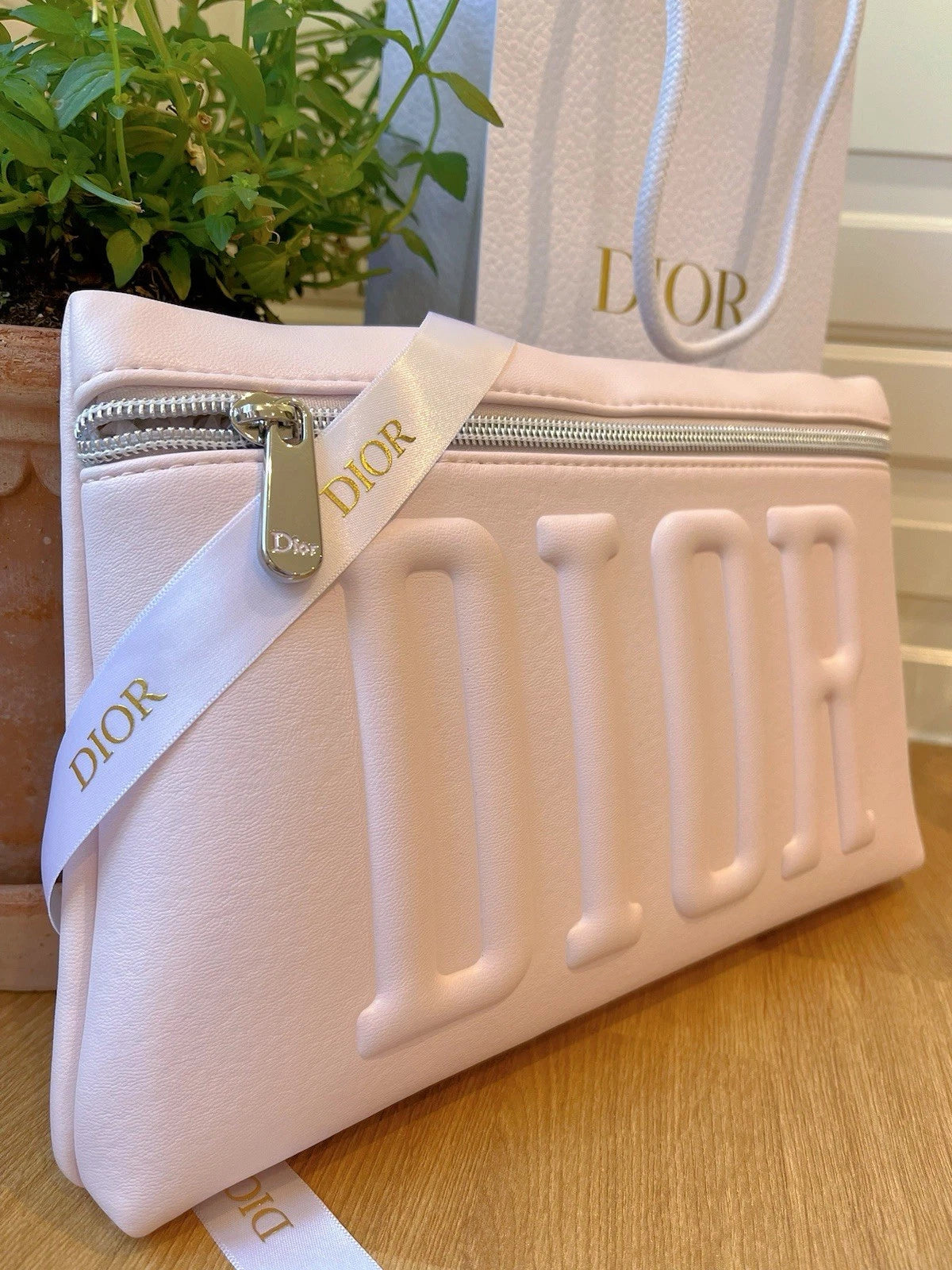 Dior Baby Pink Makeup Bag