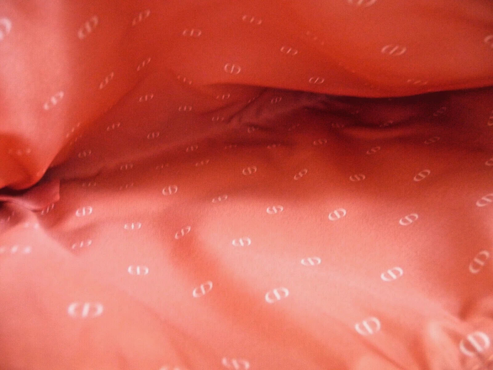 CHRISTIAN DIOR Makeup Bag WHITE + CORAL Brand New In Box Limited Edition VIP