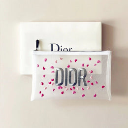 GENUINE Dior Pink Petal Makeup Traveling Wash BAG VIP GIFT BeautyCounter Limited