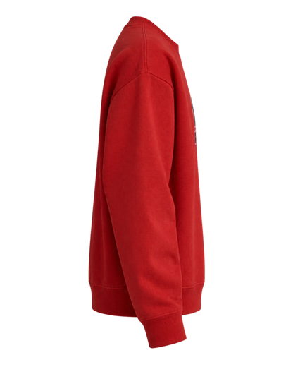 S&R Ivy Crewneck - Ruby/Navy