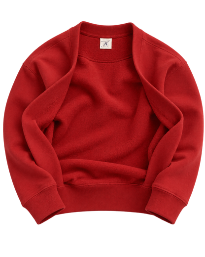 S&R Ivy Crewneck - Ruby/Navy