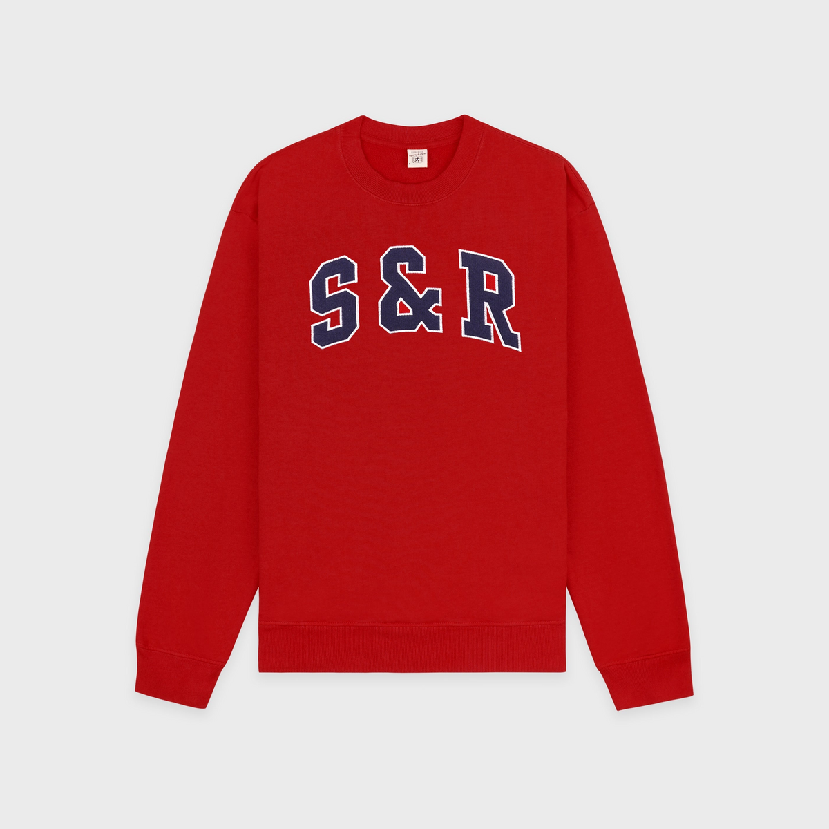 S&R Ivy Crewneck - Ruby/Navy
