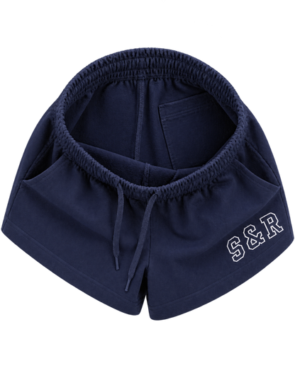 S&R Ivy Disco Short - Navy/White