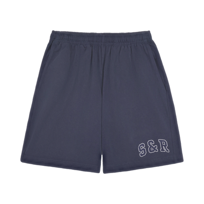 S&R Ivy Gym Short - Navy/White