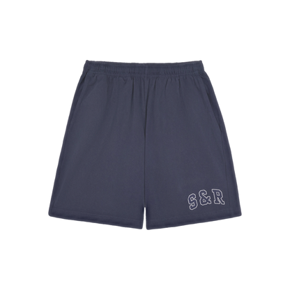 S&R Ivy Gym Short - Navy/White