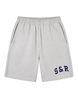 S&R Ivy Gym Short - Heather Gray/Navy