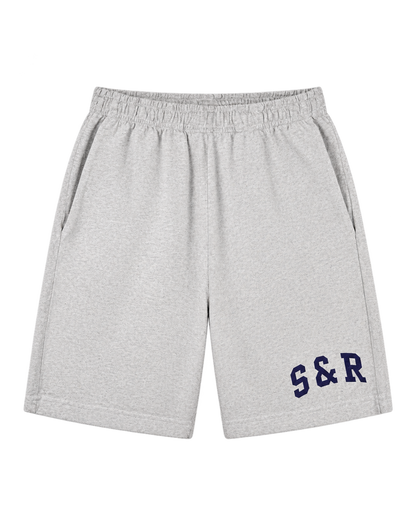 S&R Ivy Gym Short - Heather Gray/Navy