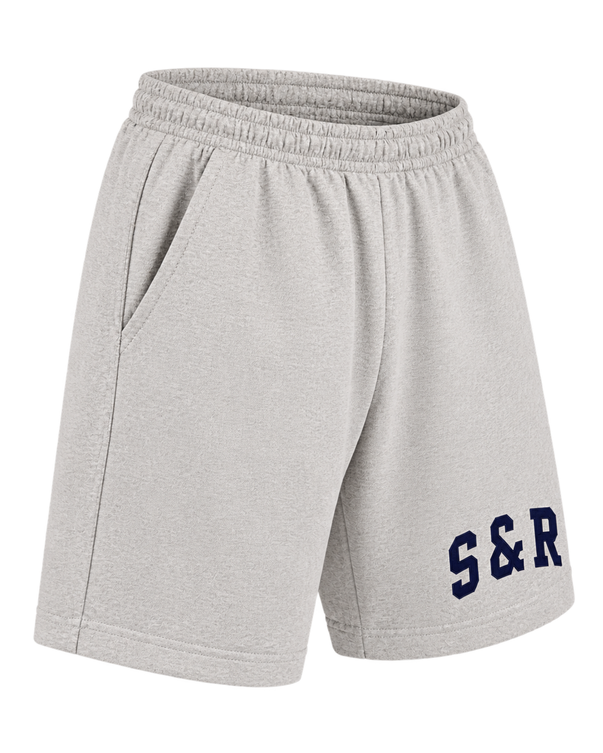 S&R Ivy Gym Short - Heather Gray/Navy