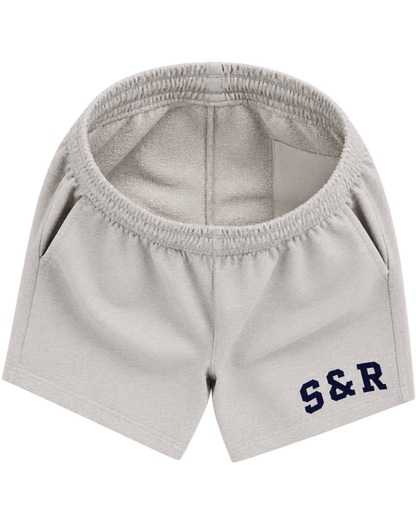 S&R Ivy Gym Short - Heather Gray/Navy