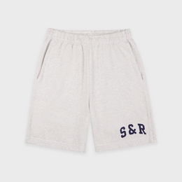 S&R Ivy Gym Short - Heather Gray/Navy
