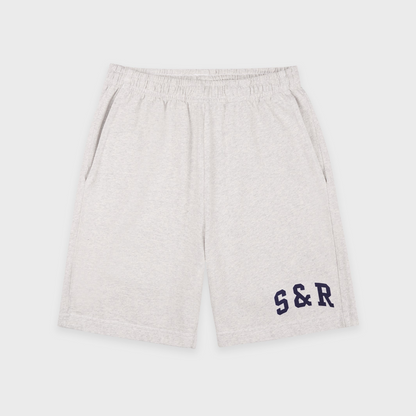 S&R Ivy Gym Short - Heather Gray/Navy