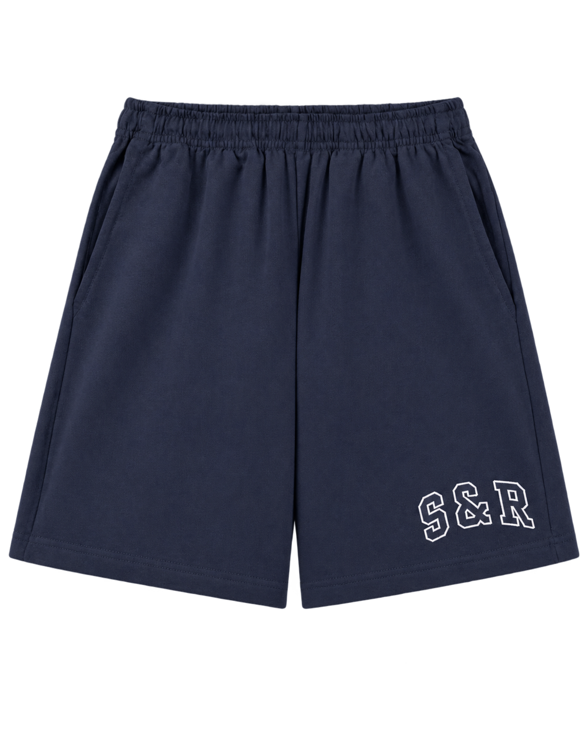 S&R Ivy Gym Short - Navy/White