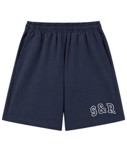 S&R Ivy Gym Short - Navy/White