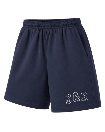 S&R Ivy Gym Short - Navy/White