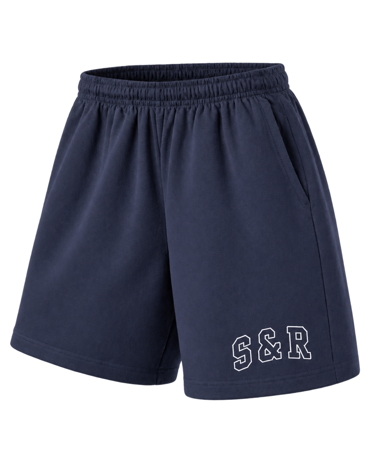 S&R Ivy Gym Short - Navy/White