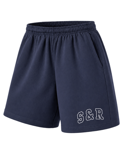 S&R Ivy Gym Short - Navy/White