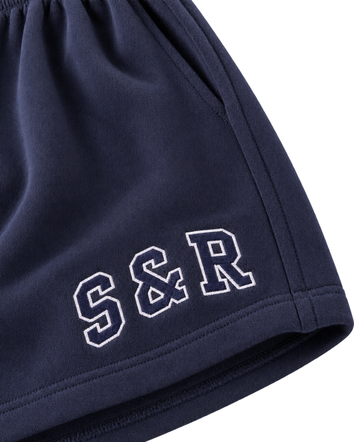 S&R Ivy Gym Short - Navy/White