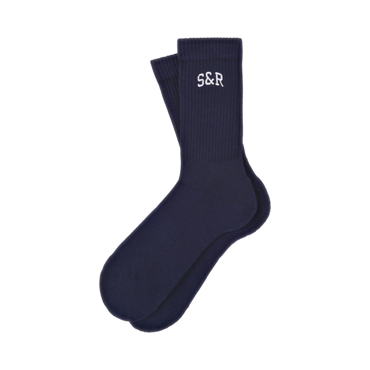 S&R Ivy Socks - Navy/White