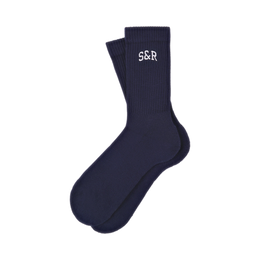 S&R Ivy Socks - Navy/White
