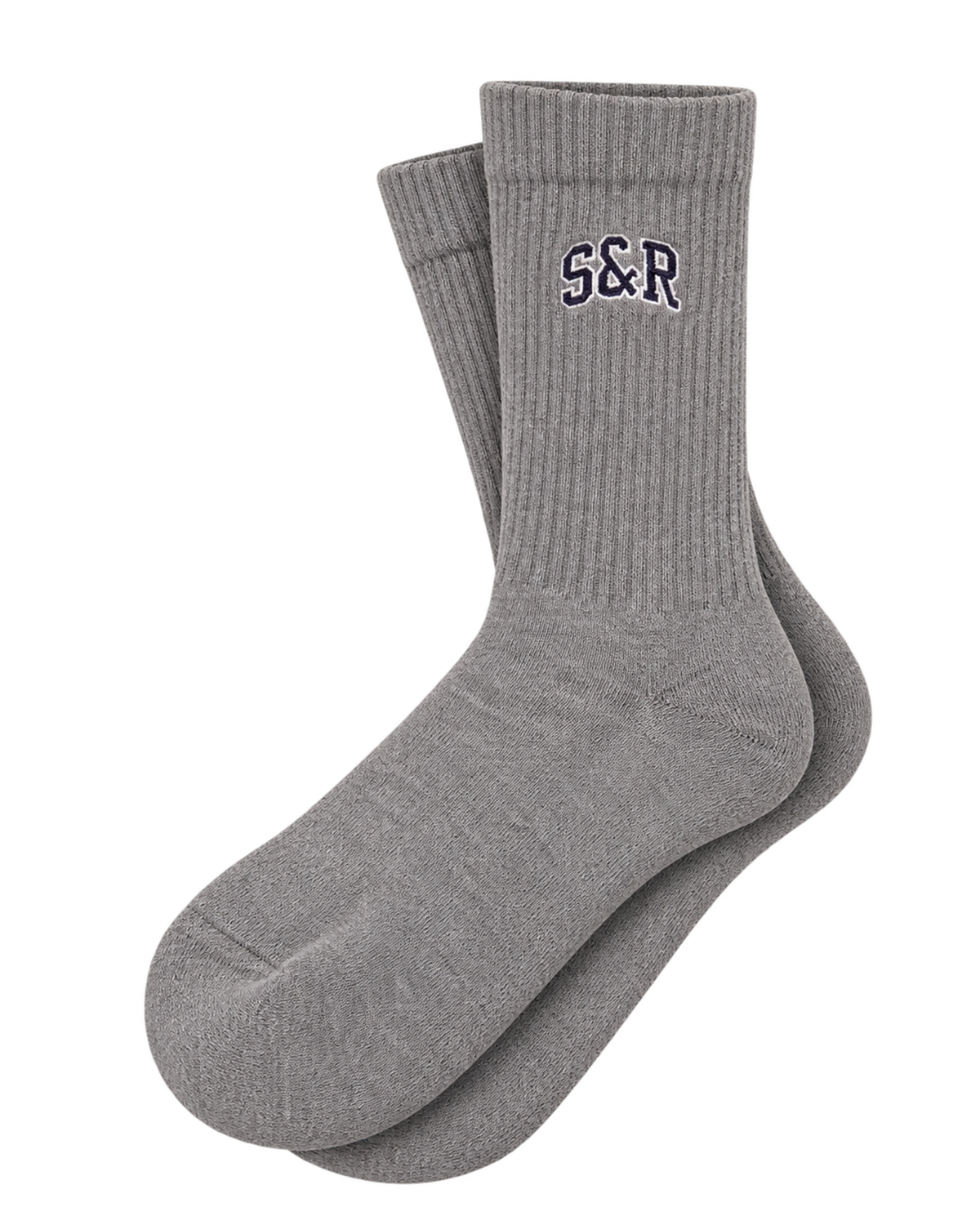S&R Ivy Socks - Heather Gray/Navy