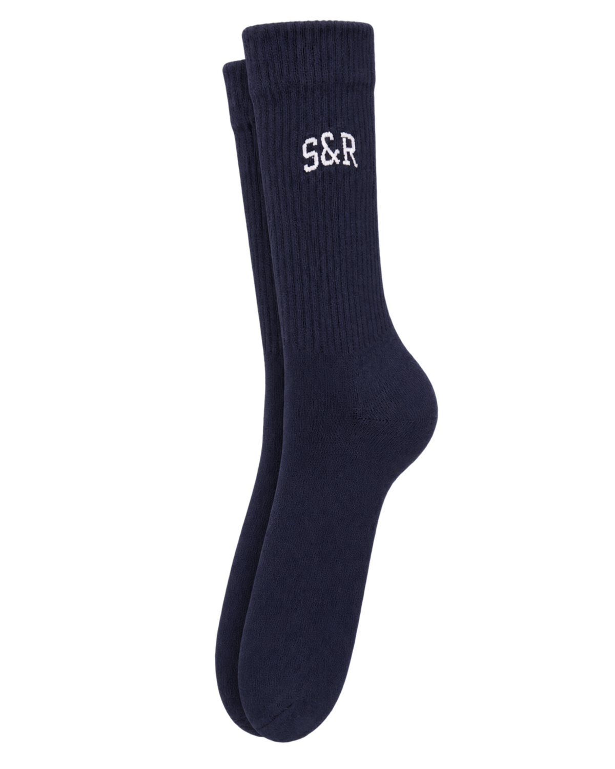 S&R Ivy Socks - Navy/White