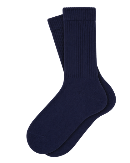 S&R Ivy Socks - Navy/White