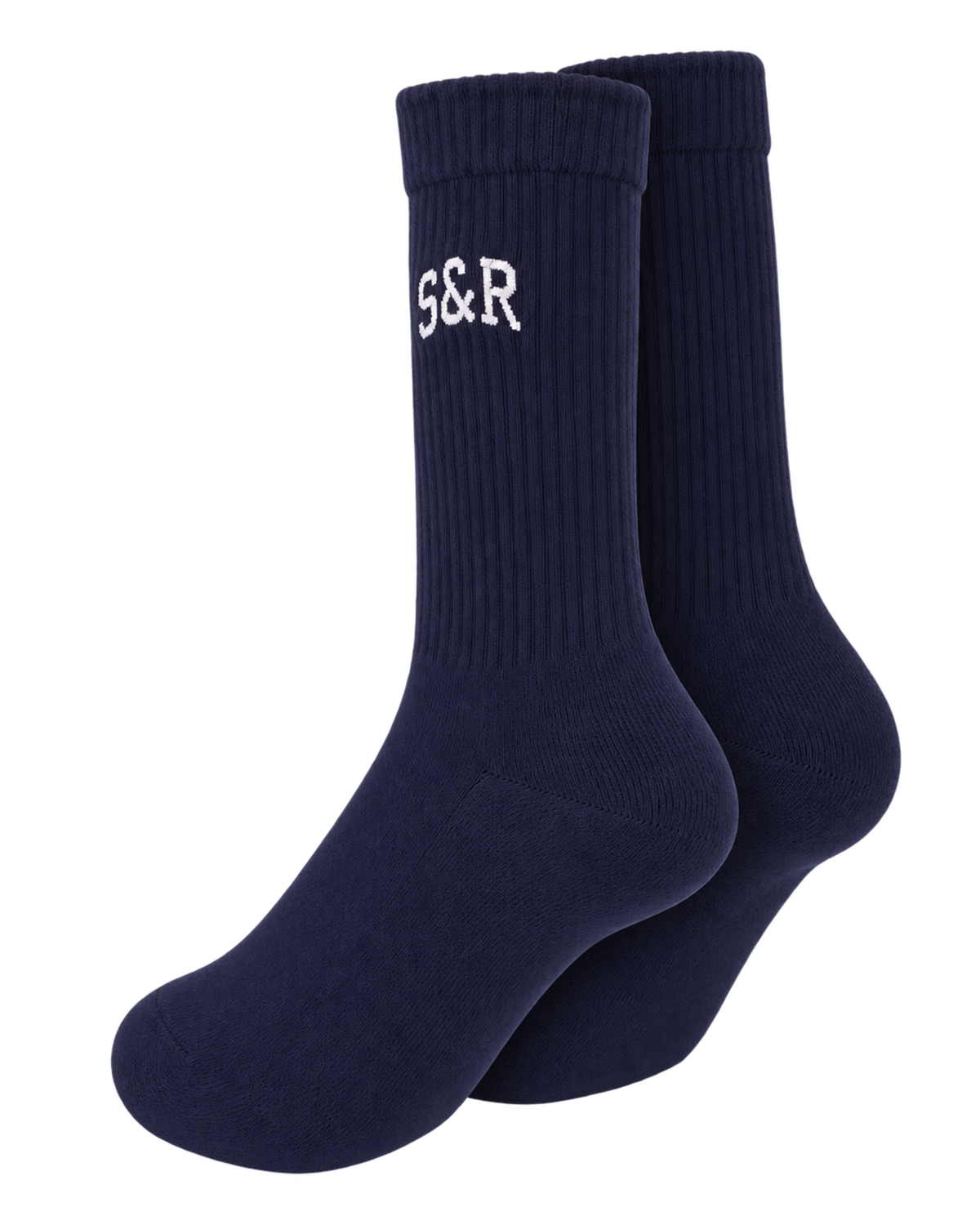 S&R Ivy Socks - Navy/White