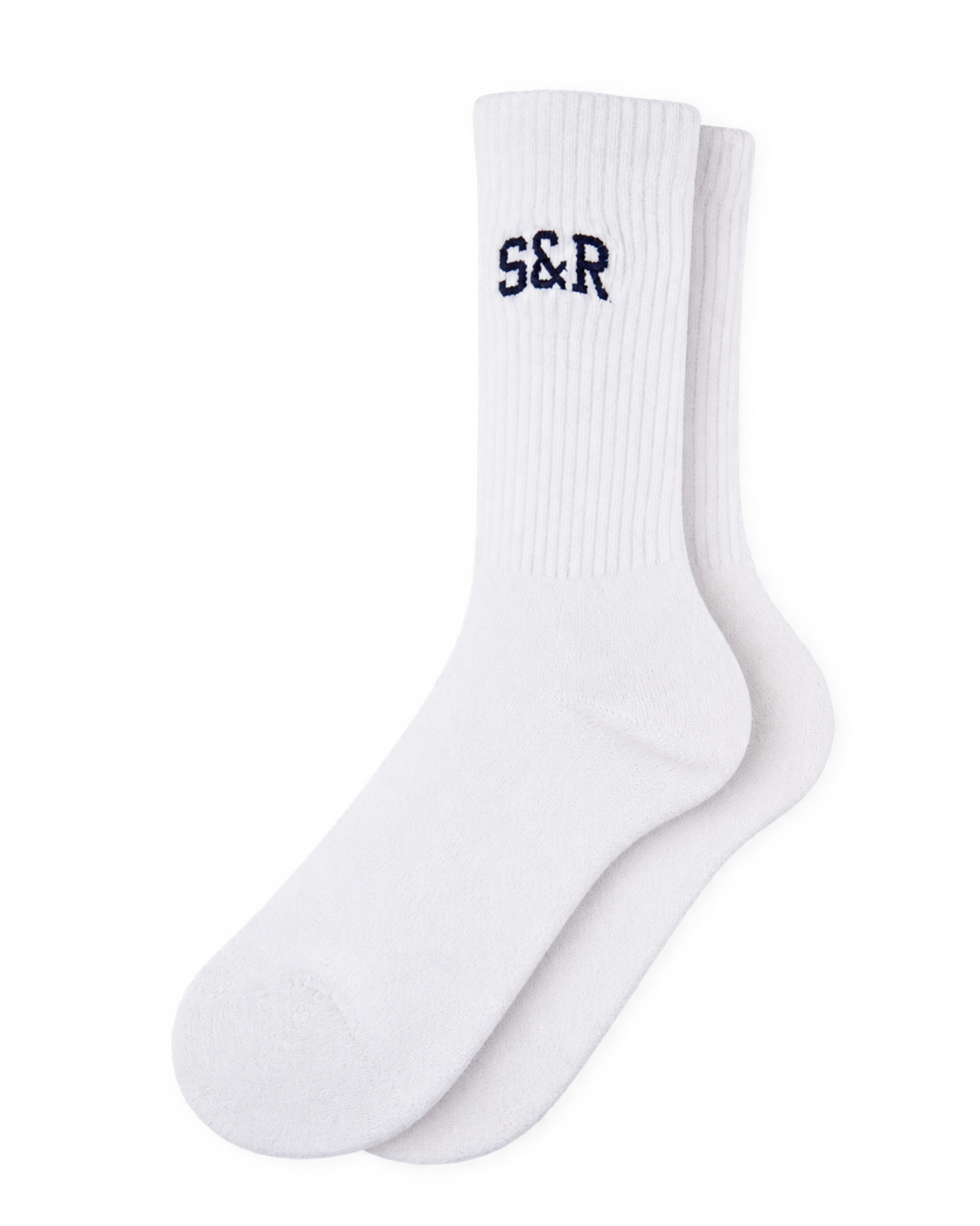 S&R Ivy Socks - White/Navy