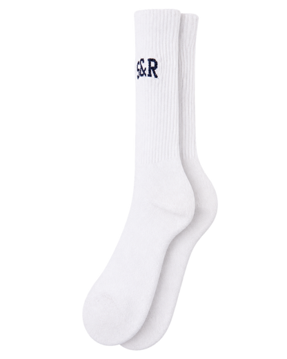 S&R Ivy Socks - White/Navy