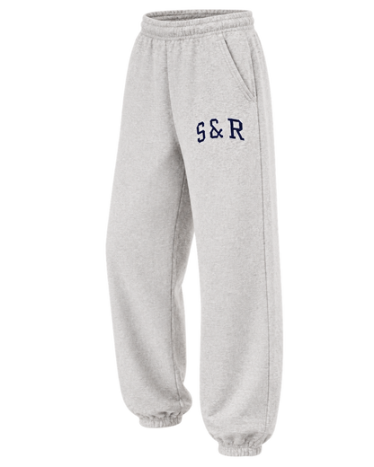 S&R Ivy Sweatpant - Heather Gray/Navy