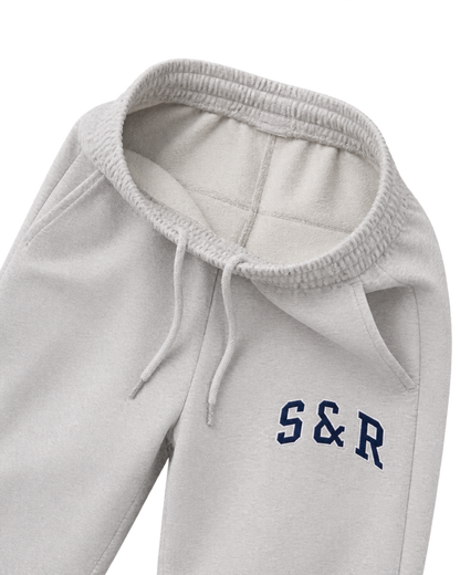 S&R Ivy Sweatpant - Heather Gray/Navy
