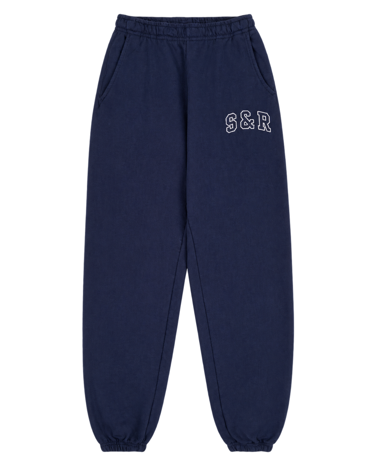S&R Ivy Sweatpant - Navy/White