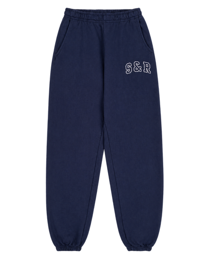 S&R Ivy Sweatpant - Navy/White
