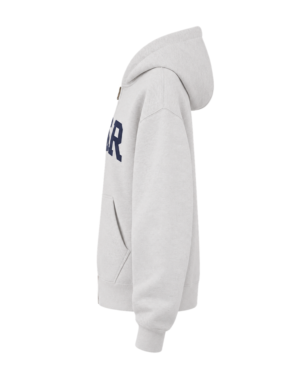 S&R Ivy Zip Hoodie - Heather Gray/Navy