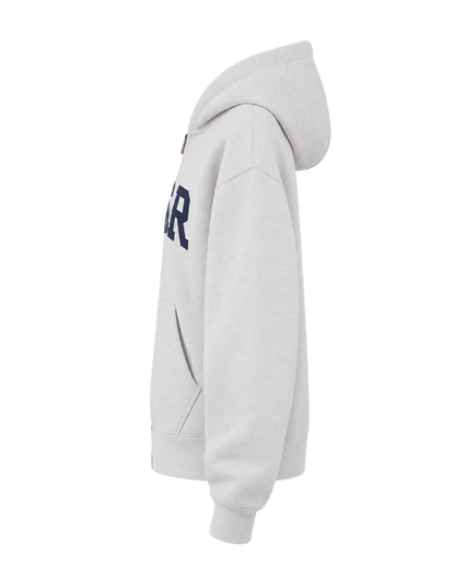 S&R Ivy Zip Hoodie - Heather Gray/Navy