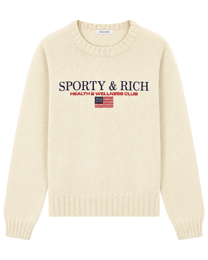 S&R Nautical Knitted Sweater - Ecru