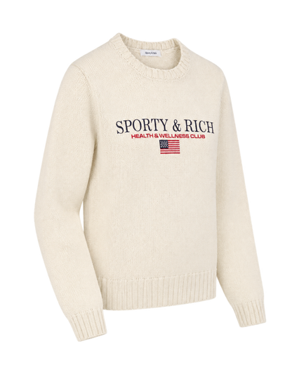 S&R Nautical Knitted Sweater - Ecru