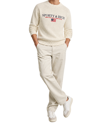 S&R Nautical Knitted Sweater - Ecru