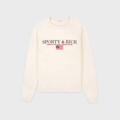 S&R Nautical Knitted Sweater - Ecru