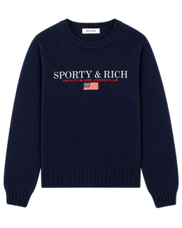 S&R Nautical Knitted Sweater - Navy