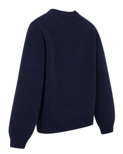 S&R Nautical Knitted Sweater - Navy