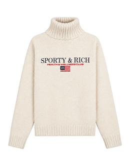 S&R Nautical Knitted Turtleneck - Ecru