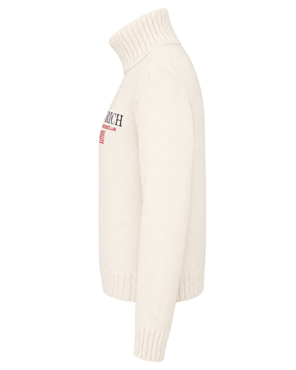 S&R Nautical Knitted Turtleneck - Ecru
